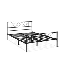 Load image into Gallery viewer, 23644-picton-double-metal-bed-frame-black-2604133