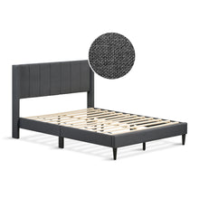 Load image into Gallery viewer, Linden Double Bed Frame - Dark Grey