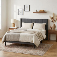 Load image into Gallery viewer, Rowen Double Bed Frame - Charcoal