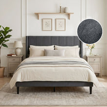 Load image into Gallery viewer, Rowen Double Bed Frame - Charcoal