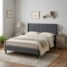 Load image into Gallery viewer, Rowen Double Bed Frame - Charcoal