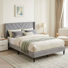 Load image into Gallery viewer, Haven Queen Bed Frame - Grey