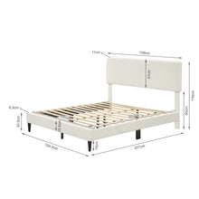 Load image into Gallery viewer, Lumen Queen Bed Frame - Cream