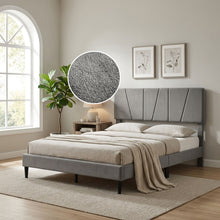Load image into Gallery viewer, Sable Queen Bed Frame - Grey