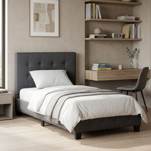 Load image into Gallery viewer, Ridge King Single Bed Frame - Dark Grey