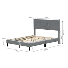 Load image into Gallery viewer, Slate Queen Bed Frame - Grey