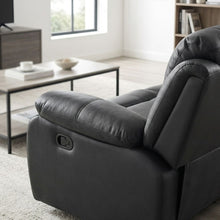 Load image into Gallery viewer, Wilson Manual 3 Seater Recliner Sofa - Black