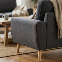 Load image into Gallery viewer, Suki Linen 2 Seater Sofa - Dark Grey