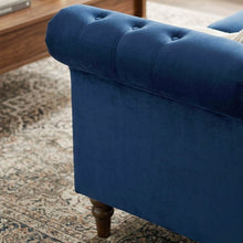 Load image into Gallery viewer, 23232-b-chesley-velvet-2-seater-sofa-navy-blue-2604201