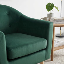 Load image into Gallery viewer, Millo Velvet Armchair - Dark Green