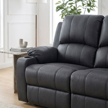 Load image into Gallery viewer, Marton Electric 3 Seater Recliner Sofa - Black