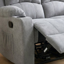 Load image into Gallery viewer, Henley Fabric Manual 2 Seater Recliner Sofa - Grey