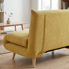 Load image into Gallery viewer, Hastings 1 Seater Fold-Out Sofa Bed - Yellow