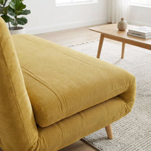 Load image into Gallery viewer, Hastings 1 Seater Fold-Out Sofa Bed - Yellow