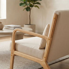 Load image into Gallery viewer, Taru Velvet Armchair - Beige