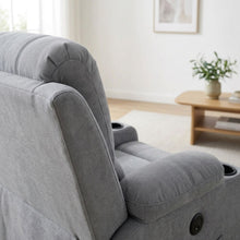 Load image into Gallery viewer, Henley Fabric Electric 1 Seater Recliner Sofa - Grey