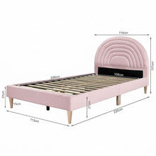 Load image into Gallery viewer, Lydia King Single Bed Frame - Pink