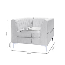 Load image into Gallery viewer, Madison Occasional Chair - Stone