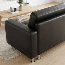 Load image into Gallery viewer, Minnesota 5 Seater Sofa Bed Futon with Chaise - Black