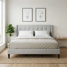Load image into Gallery viewer, Sealy Super King Fabric Bed Frame - Silver