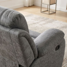 Load image into Gallery viewer, 23026-c-wilson-manual-3-seater-recliner-sofa-grey-2604201