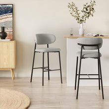 Load image into Gallery viewer, Tate Fabric Bar Stool - Set of 2 - Light Grey