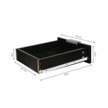 Load image into Gallery viewer, Comfrey 2 Piece Dressing Table with Mirror & Stool Set - Black