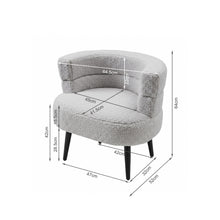 Load image into Gallery viewer, Hush Boucle Armchair - Light Grey