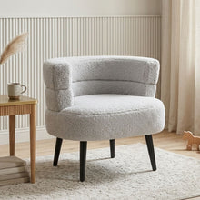 Load image into Gallery viewer, Hush Boucle Armchair - Light Grey