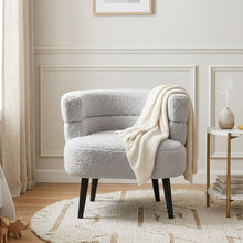 Load image into Gallery viewer, Hush Boucle Armchair - Light Grey