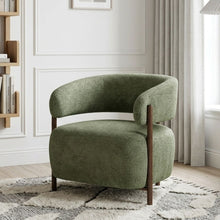Load image into Gallery viewer, Elow Velvet Armchair - Olive Green