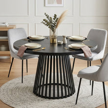 Load image into Gallery viewer, Arluna Round Dining Table 120x75cm - Black