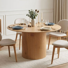 Load image into Gallery viewer, Solix Round Dining Table 120x75cm - Oak