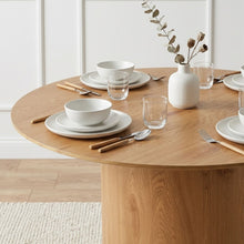 Load image into Gallery viewer, Solix Round Dining Table 120x75cm - Oak