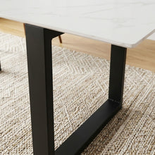 Load image into Gallery viewer, Bridger Matt Ceramic Dining Table 180 x 90cm - Snow White