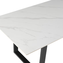 Load image into Gallery viewer, Bridger Matt Ceramic Dining Table 180 x 90cm - Snow White