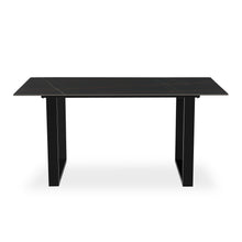 Load image into Gallery viewer, Ainsley Ceramic Dining Table 160 x 90cm - Golden Black