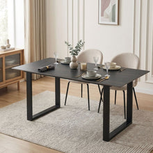Load image into Gallery viewer, Ainsley Ceramic Dining Table 160 x 90cm - Golden Black