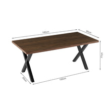 Load image into Gallery viewer, Xavron Rectangle Dining Table 180x90cm - Walnut