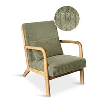 Load image into Gallery viewer, Taru Velvet Armchair - Green