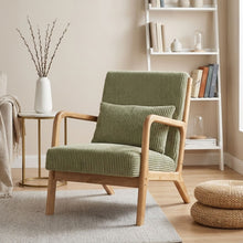 Load image into Gallery viewer, Taru Velvet Armchair - Green