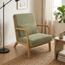 Load image into Gallery viewer, Taru Velvet Armchair - Green