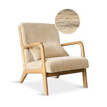 Load image into Gallery viewer, Taru Velvet Armchair - Light Khaki