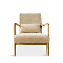 Load image into Gallery viewer, Taru Velvet Armchair - Light Khaki