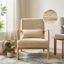 Load image into Gallery viewer, Taru Velvet Armchair - Light Khaki