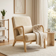 Load image into Gallery viewer, Taru Velvet Armchair - Light Khaki