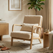 Load image into Gallery viewer, Taru Velvet Armchair - Light Khaki