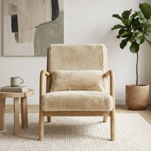 Load image into Gallery viewer, Taru Velvet Armchair - Light Khaki