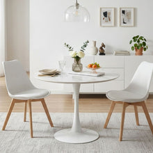 Load image into Gallery viewer, Tulesso Round Dining Table 80x75cm - Snow White