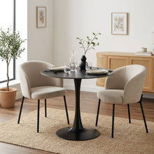 Load image into Gallery viewer, Tulesso Round Dining Table 80x75cm - Golden Black